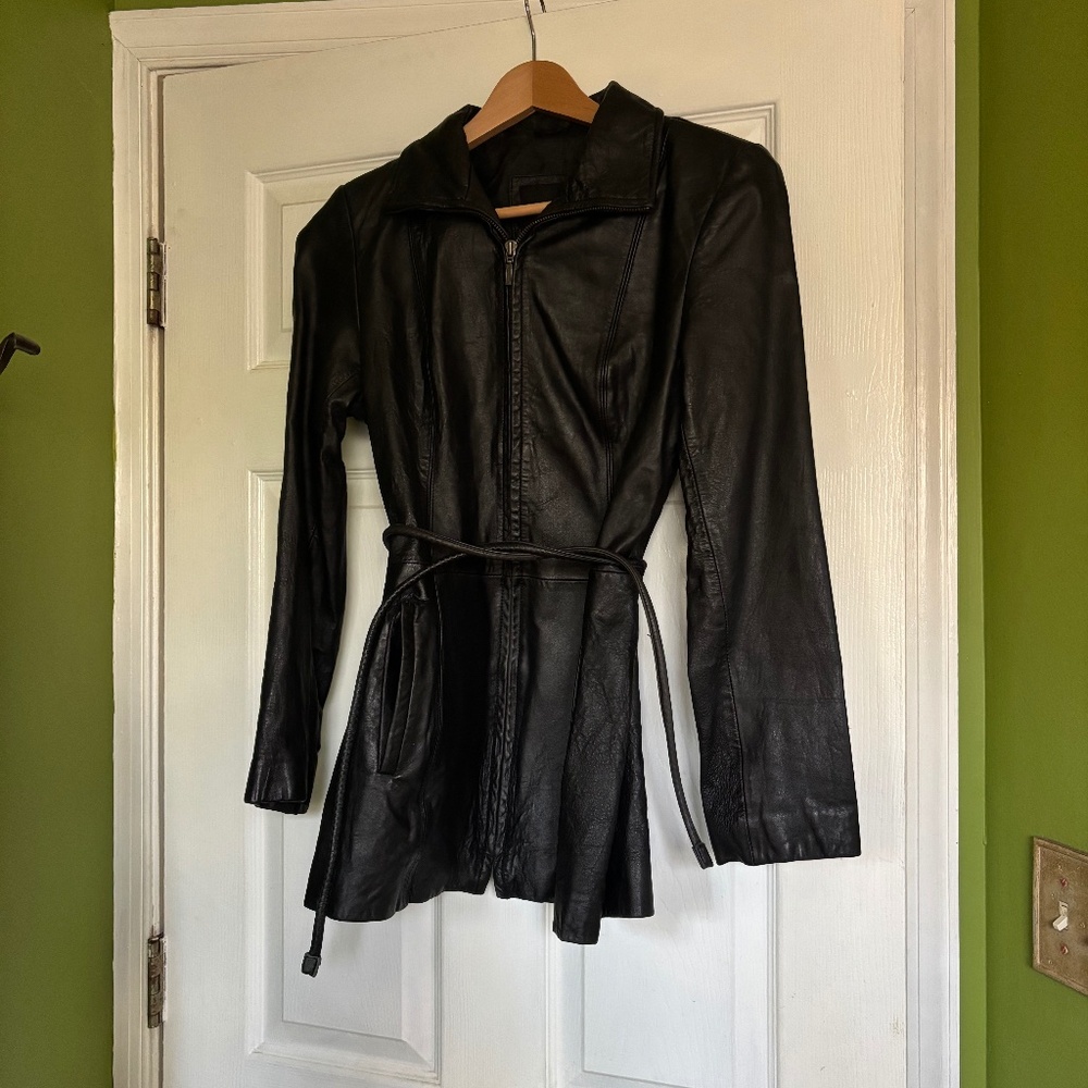 Vintage 90s black Leather Jacket